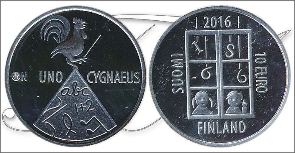 Finlandia - 2016 - Monedas euros en plata - PROOF - 10 € Año 2016 / Uno Cygnaeus