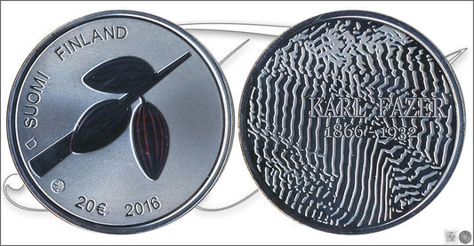 Finlandia - 2016 - Monedas euros en plata - PROOF - 20 € Año 2016 / Karl Fazer