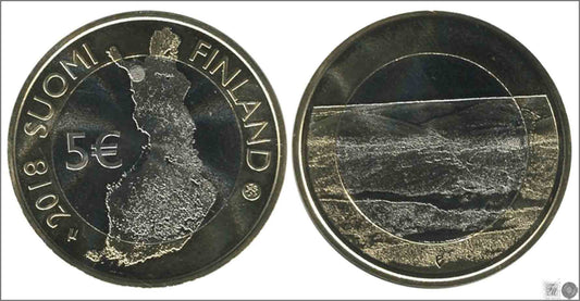 Finlandia - 2018 - Monedas Euros circulación - S/C / UNC - 5 € año 2018-4ª / Pallastunturi