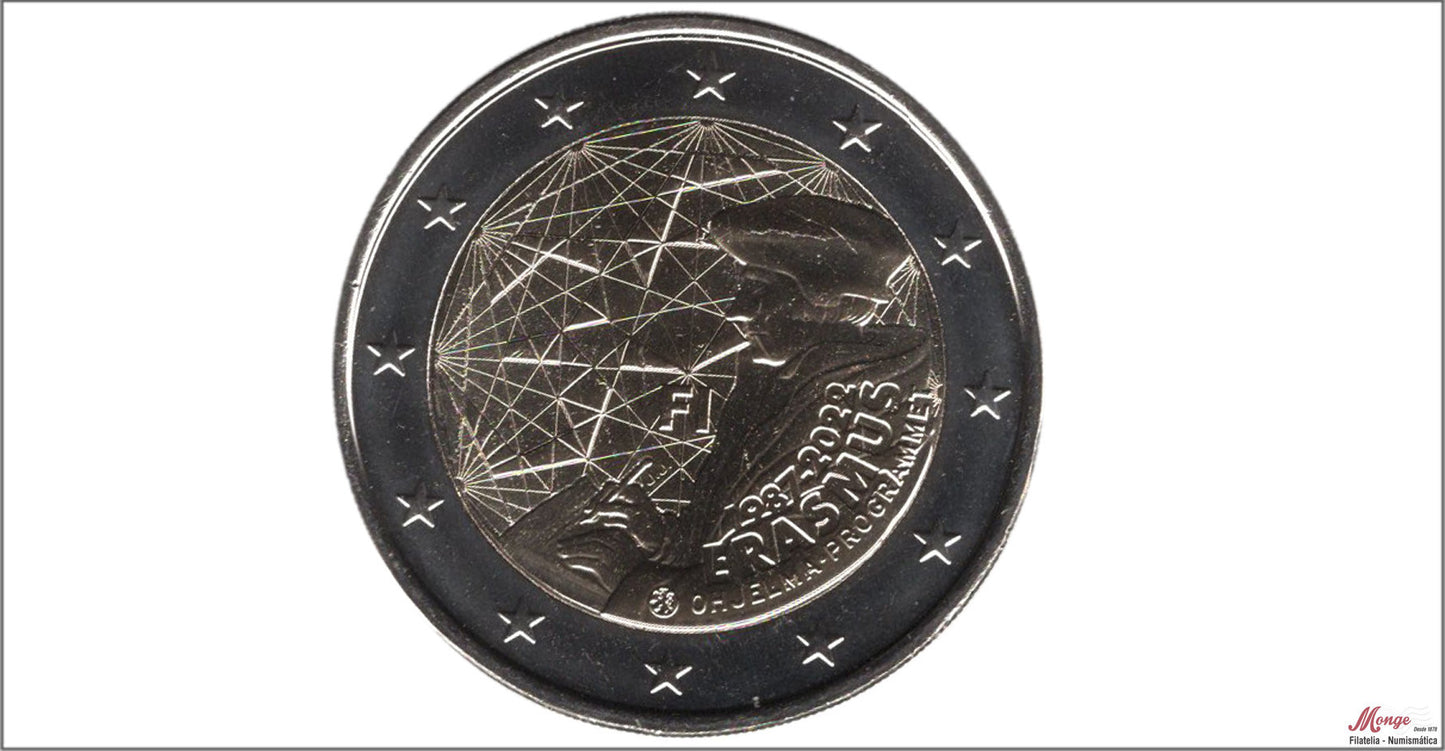 Finlandia - 2022 - Monedas Euros circulación - S/C / UNC - 2 € Año 2022 / Erasmus