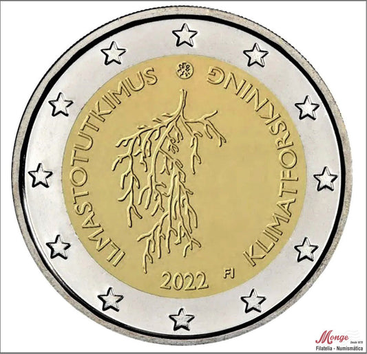 Finlandia - 2022 - Monedas Euros circulación - S/C / UNC - 2 € Año 2022 / Investigacion Climatica