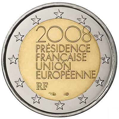 Francia - 2008 - Monedas Euros circulación - S/C / UNC - 2 € Año 2008 / Presidencia UE