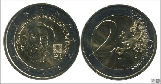 Francia - 2012 - Monedas Euros circulación - S/C / UNC - 2 € Año 2012 / L´Abbe Pierre