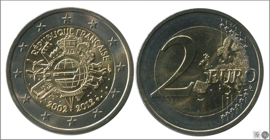 Francia - 2012 - Monedas Euros circulación - S/C / UNC - 2 € Año 2012 / X Aniversario Euro