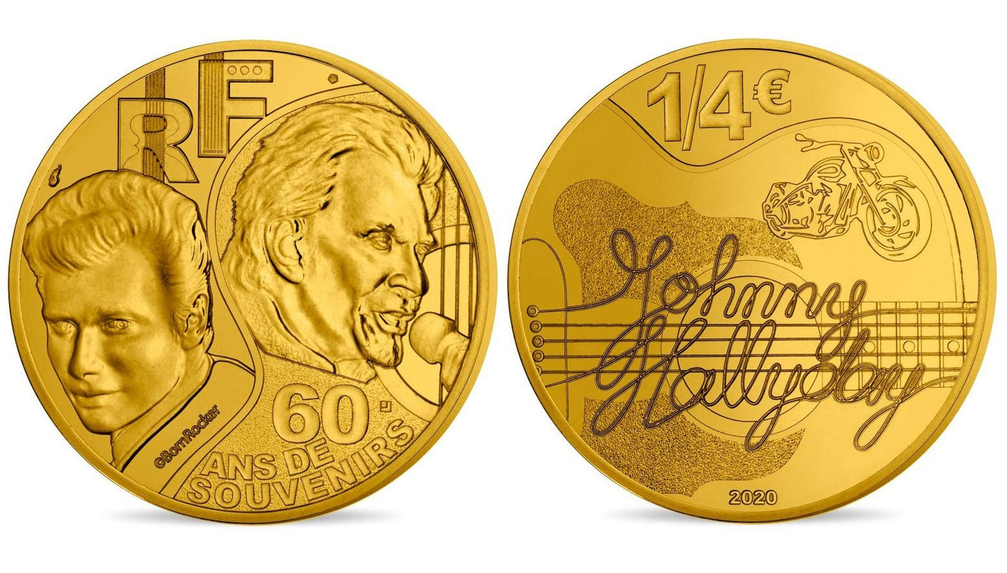 Francia - 2020 - Monedas Euros circulación - S/C / UNC - 1/4 de € Año 2020 / Johnny