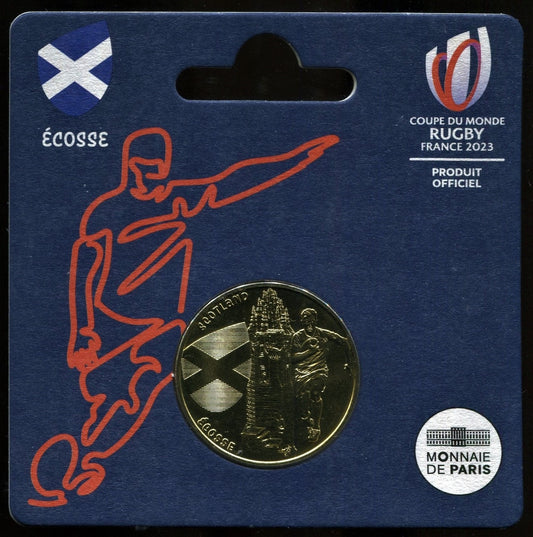 Francia - 2023 - Monedas Euros circulación - S/C / UNC - 1/4 € Año 2023 / Escocia / Campeonato mundial de Rugby