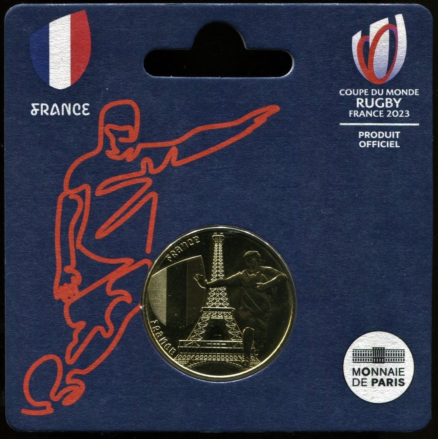 Francia - 2023 - Monedas Euros circulación - S/C / UNC - 1/4 € Año 2023 / Francia / Campeonato mundial de Rugby