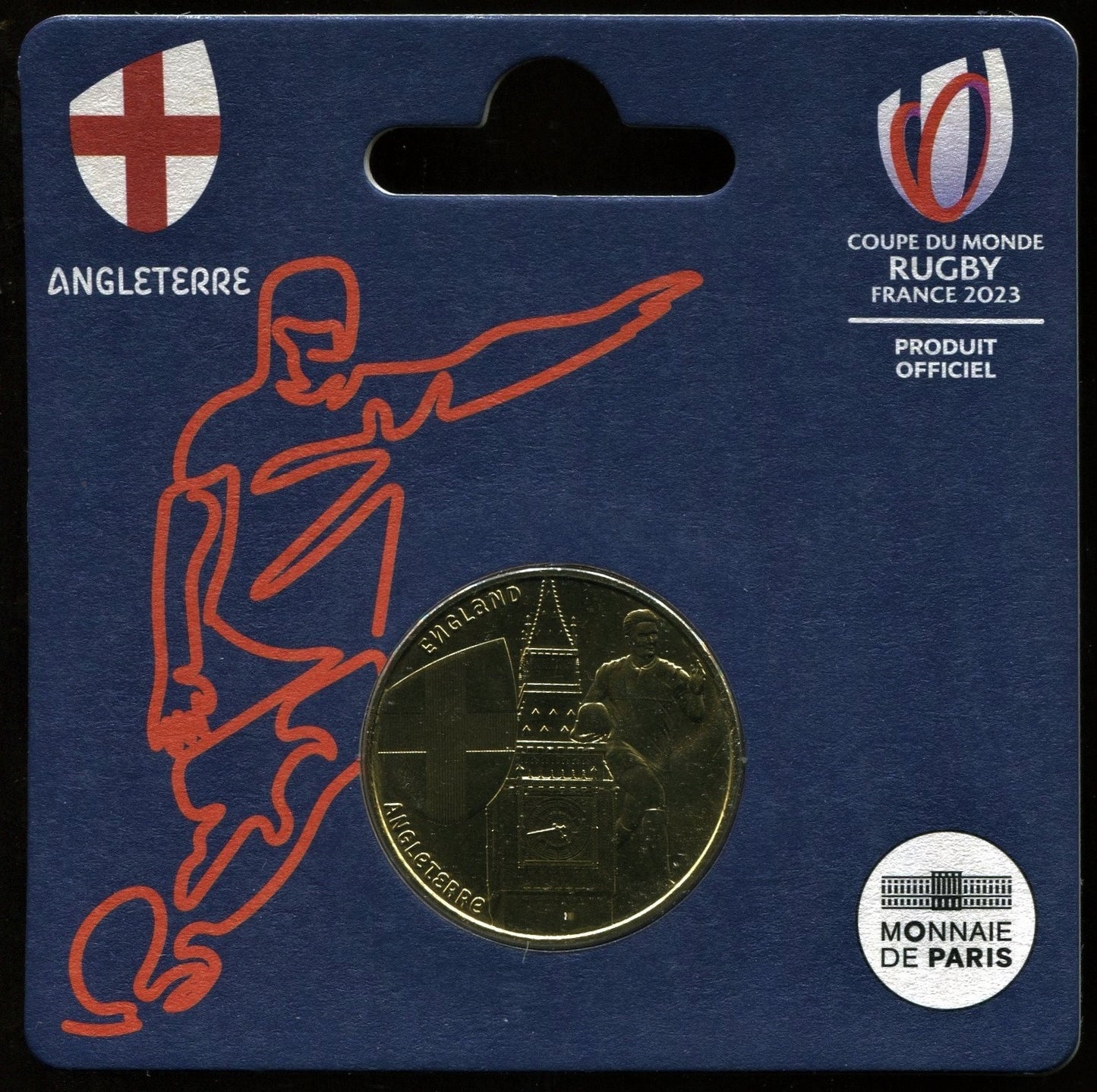 Francia - 2023 - Monedas Euros circulación - S/C / UNC - 1/4 € Año 2023 / Inglaterra / Campeonato mundial de Rugby