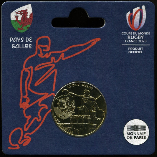 Francia - 2023 - Monedas Euros circulación - S/C / UNC - 1/4 € Año 2023 / Pais de Gales / Campeonato mundial de Rugby