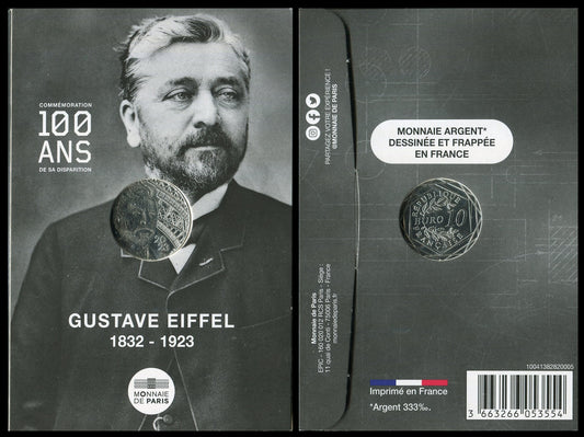 Francia - 2023 - Monedas Euros circulación - S/C / UNC - 10 € Año 2023 / Gustave Eiffel