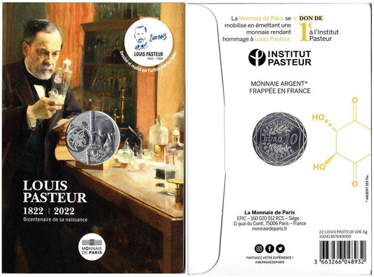 Francia - 2023 - Monedas Euros circulación - S/C / UNC - 10 € Año 2023 / Louis Pasteur