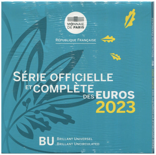 Francia - 2023 - Monedas Euros en cartera oficial - FDC / MS - Cartera año 2023 (8 monedas)