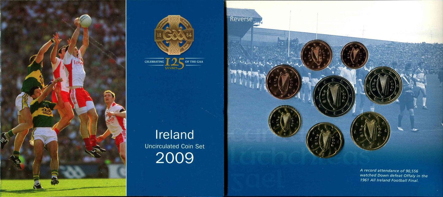 Irlanda - 2009 - Monedas Euros en cartera oficial - FDC / MS - Cartera año 2009 (8 monedas)