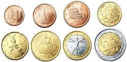 Italia - 2005 - Monedas Euros circulación - S/C / UNC - Año 2005 (8 monedas)