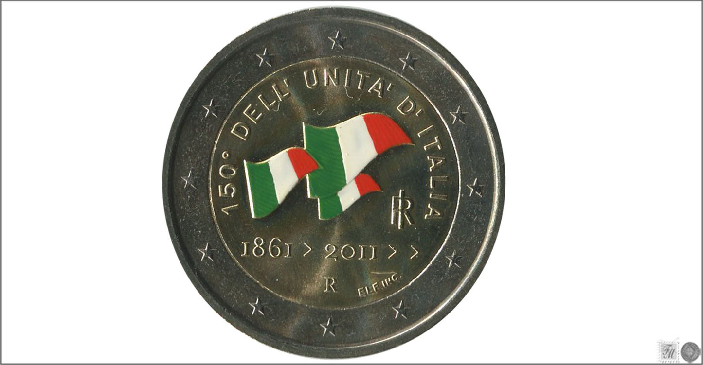 Italia - 2011 - Monedas Euros Color - S/C / UNC - 2 € año 2011 / 150 Aniv. Unificación