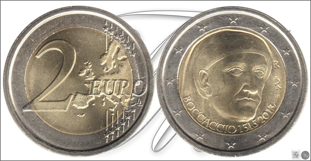 Italia - 2013 - Monedas Euros circulación - S/C / UNC - 2 € Año 2013 / Boccaccio