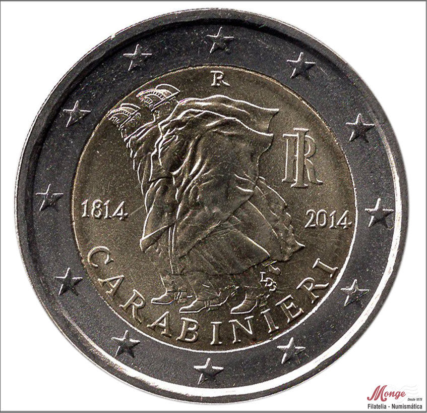 Italia - 2014 - Monedas Euros circulación - S/C / UNC - 2 € Año 2014 / Carabinieri