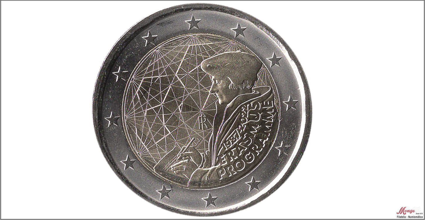 Italia - 2022 - Monedas Euros circulación - S/C / UNC - 2 € Año 2022 / Erasmus