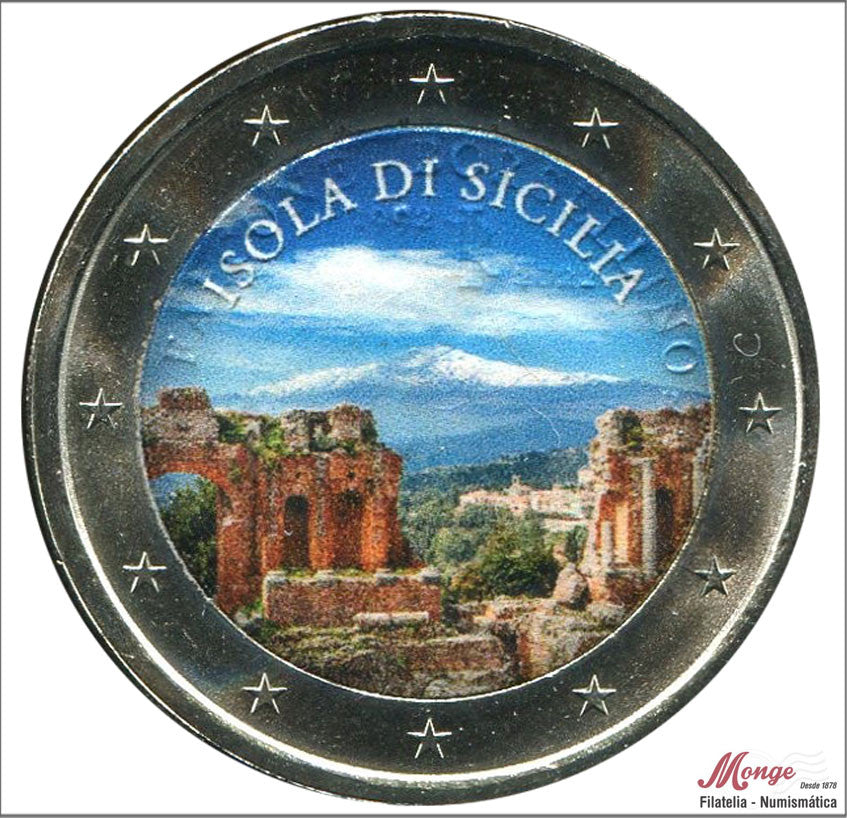 Italia - 2022 - Monedas Euros Color - S/C / UNC - 2 € Año 2022 / Isola Di Sicilia