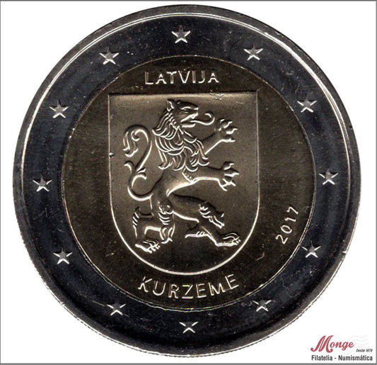 Letonia - 2017 - Monedas Euros circulación - S/C / UNC - 2 € Año 2017 / Kurzeme