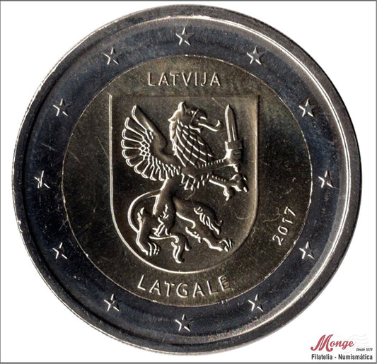 Letonia - 2017 - Monedas Euros circulación - S/C / UNC - 2 € Año 2017 / Latgale