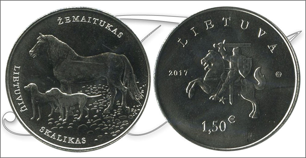 Lituania - 2017 - Monedas Euros circulación - S/C / UNC - 1,50 € Año 2017 / Zemaitukas