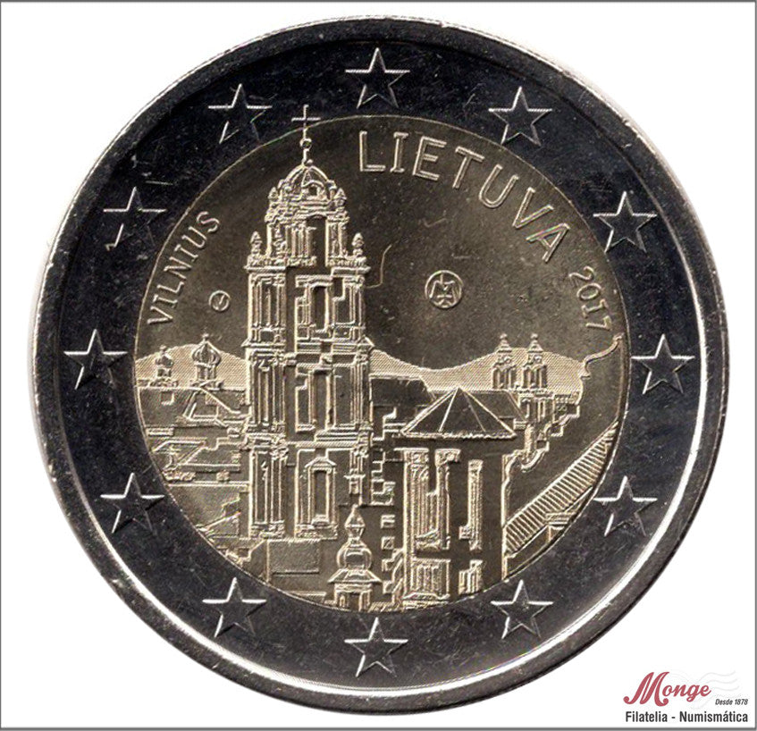 Lituania - 2017 - Monedas Euros circulación - S/C / UNC - 2 € Año 2017 / Vilnius , Capital de la cultura y el arte 2017