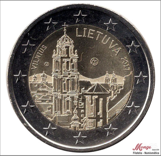 Lituania - 2017 - Monedas Euros circulación - S/C / UNC - 2 € Año 2017 / Vilnius , Capital de la cultura y el arte 2017