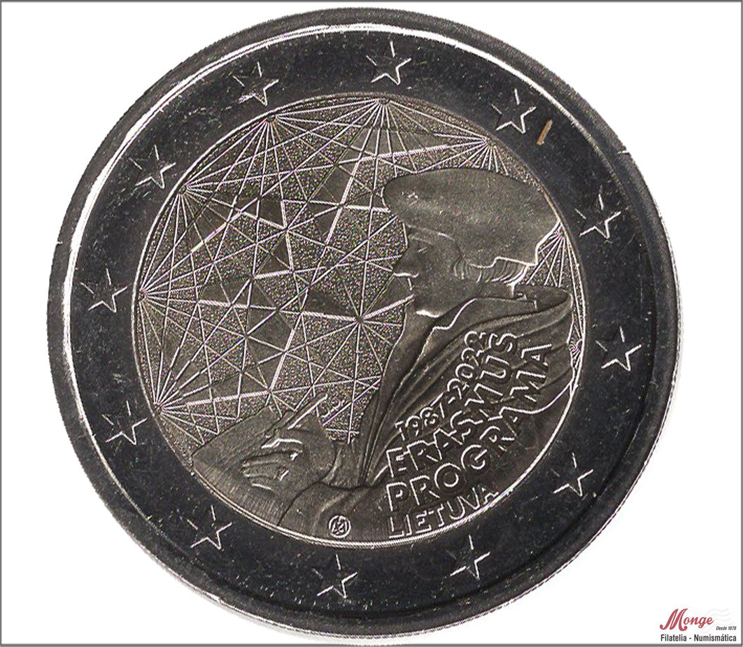 Lituania - 2022 - Monedas Euros circulación - S/C / UNC - 2 € año 2022 / Erasmus