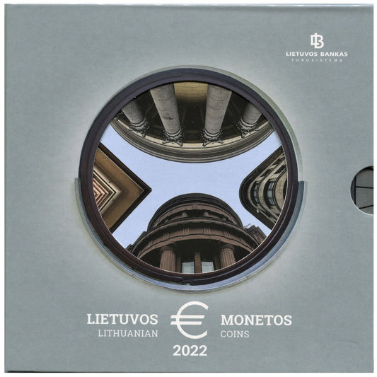 Lituania - 2022 - Monedas Euros en cartera oficial - FDC / MS - Año 2022 (8 monedas)