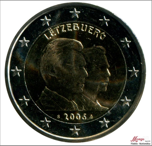 Luxemburgo - 2006 - Monedas Euros circulación - S/C / UNC - 2 € año 2006 Gran Duque y heredero