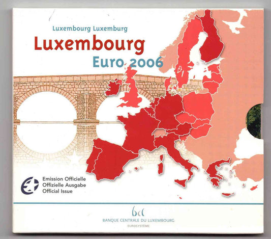 Luxemburgo - 2006 - Monedas Euros en cartera oficial - FDC / MS - Cartera 2006 (9monedas)