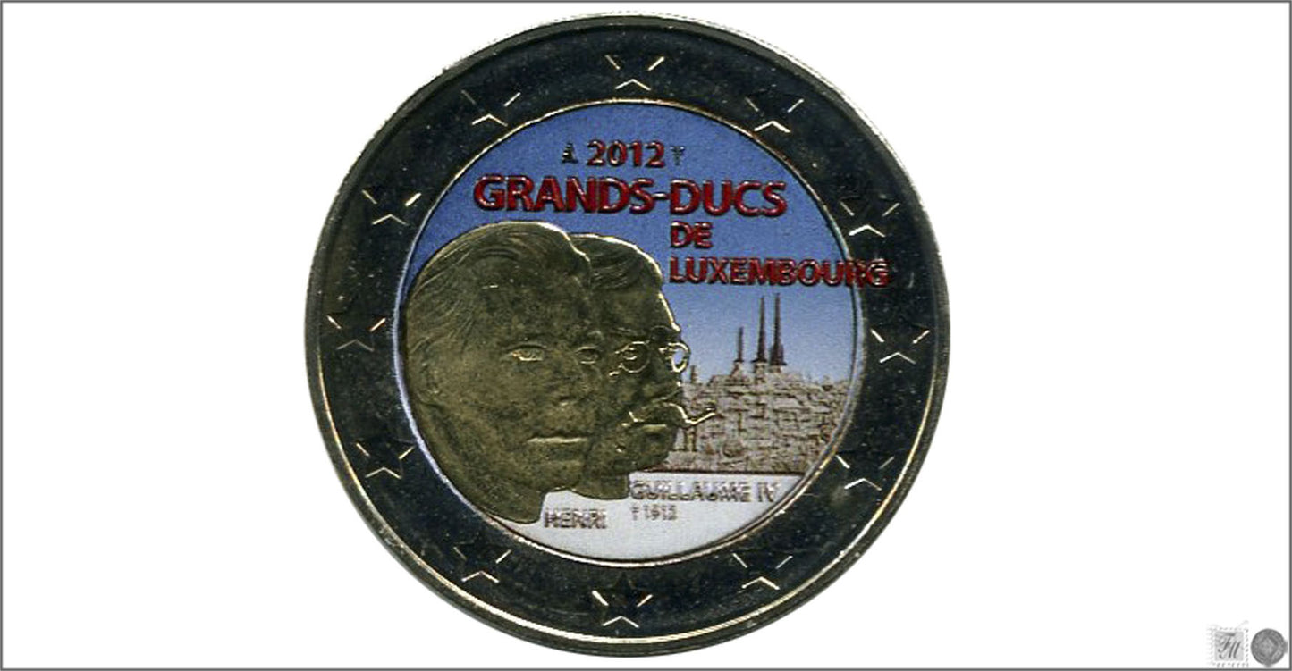 Luxemburgo - 2012 - Monedas Euros Color - S/C / UNC - 2 € año 2012 / Gran Duque Guillermo IV