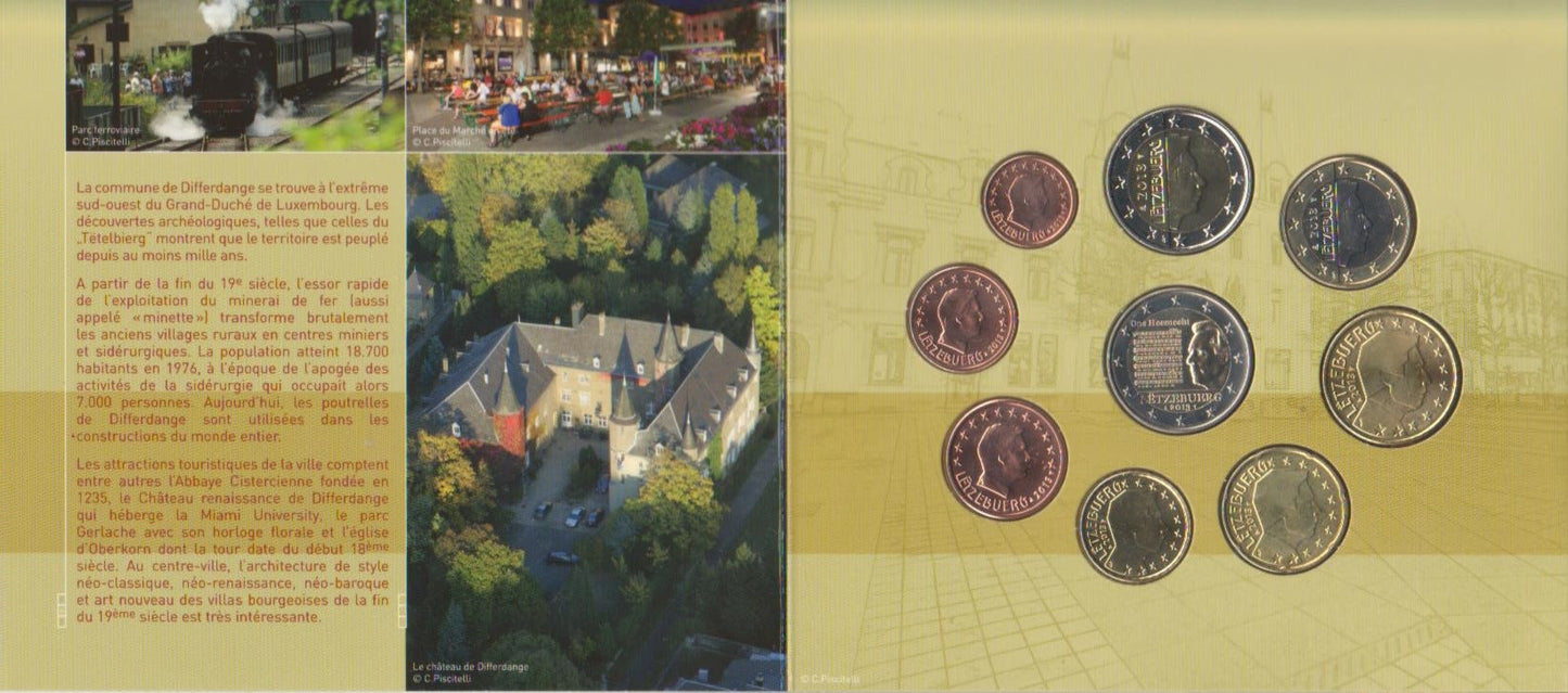 Luxemburgo - 2013 - Monedas Euros en cartera oficial - FDC / MS - Cartera año 2013 (10 monedas)