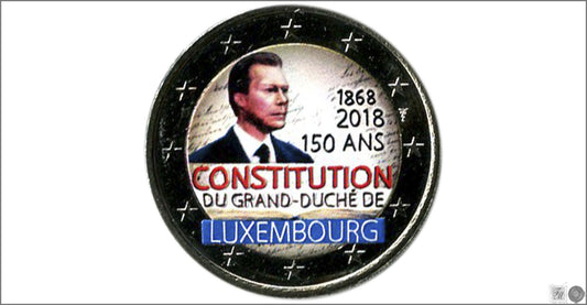 Luxemburgo - 2018 - Monedas Euros Color - S/C / UNC - 2 € año 2018 / 150 Años Constitucion