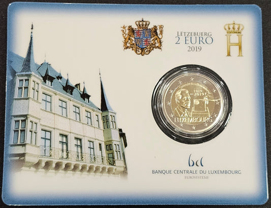 Luxemburgo - 2019 - Monedas Euros circulación - S/C / UNC - 2 € año 2019 / Cien años del sufragio universal en Luxemburgo Ceca p