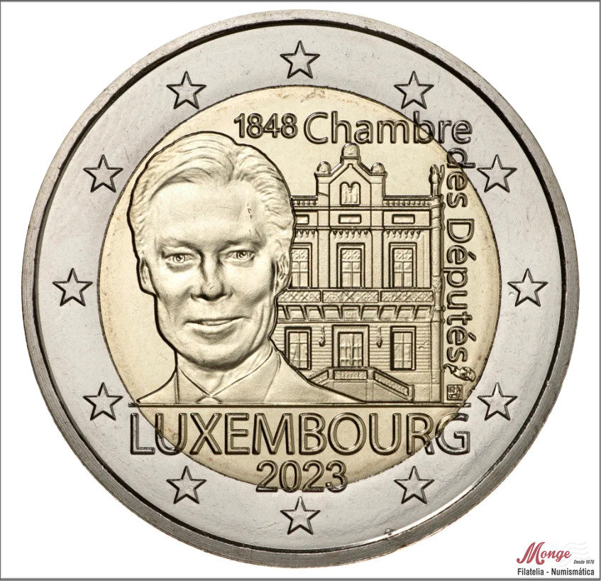 Luxemburgo - 2023 - Monedas Euros circulación - S/C / UNC - 2 € año 2023 / 175 Aniv. de la Cámara de Diputados y primera Constit