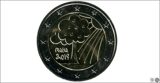 Malta - 2019 - Monedas Euros circulación - S/C / UNC - 2 € Año 2019 / Children Solidarity