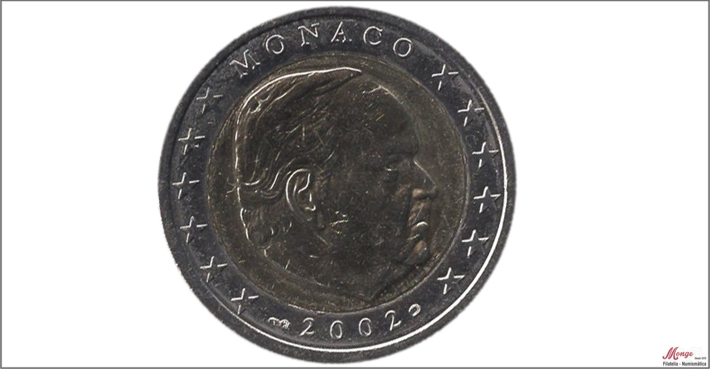 Mónaco - 2002 - Monedas Euros circulación - S/C / UNC - 2 € Año 2002