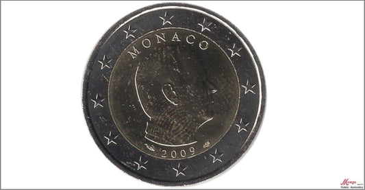 Mónaco - 2009 - Monedas Euros circulación - S/C / UNC - 2 € Año 2009 / Alberto II