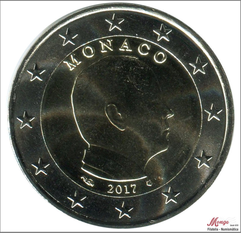 Mónaco - 2017 - Monedas Euros circulación - S/C / UNC - 2 € Año 2017 / Alberto II