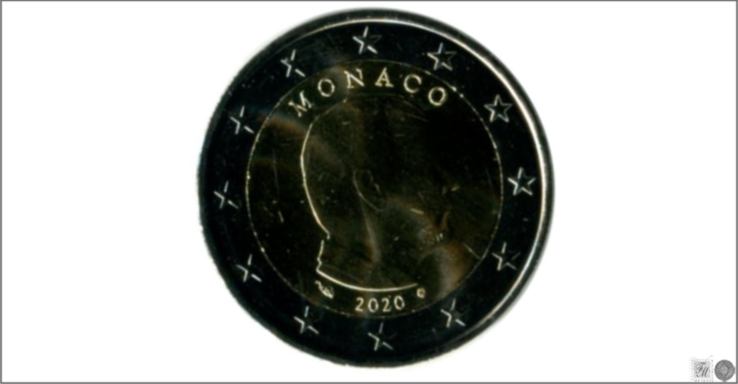 Mónaco - 2020 - Monedas Euros circulación - S/C / UNC - 2 € Año 2020 / Alberto II