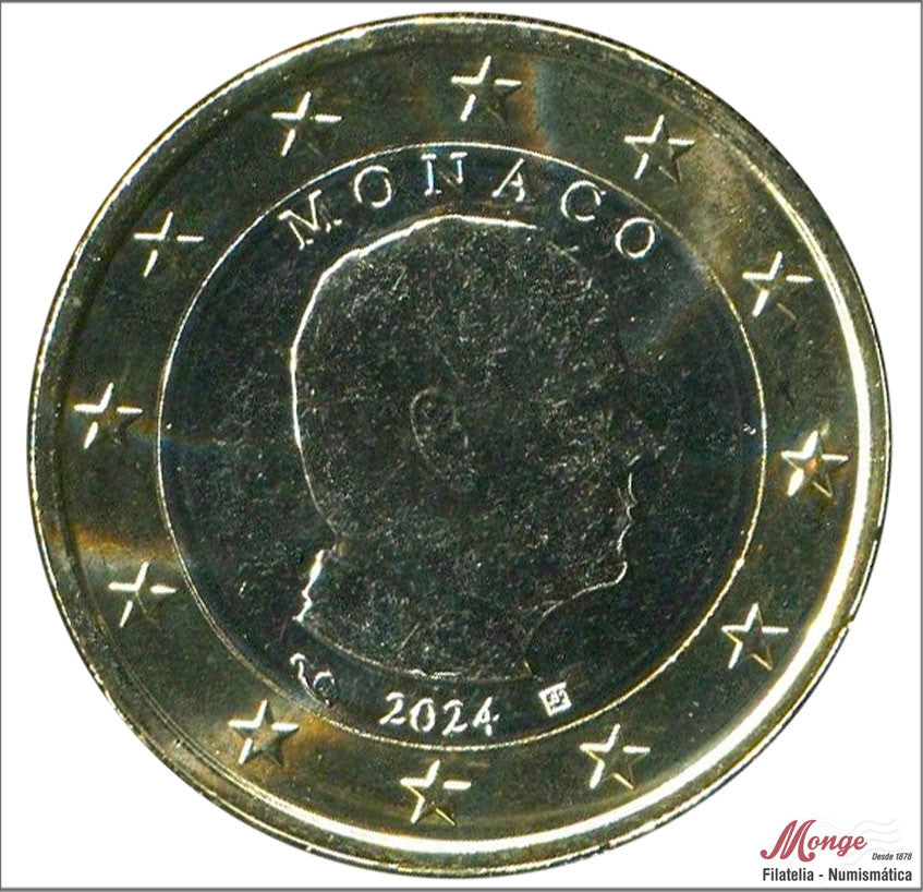 Mónaco - 2024 - Monedas Euros circulación - S/C / UNC - 1 € Año 2024 / Alberto II