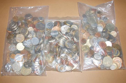 Mundial - Paqueteria - DVC - 1/2 Kilo de monedas diferentes paises