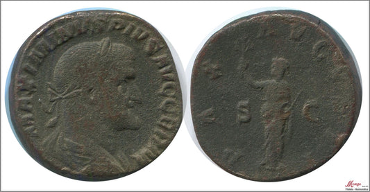 Mundo Antiguo - Imperio Romano - Buena conservación - BC / F - Sestercio Maximino I - R/ PAX AUGUSTI SC / Roma 236-238 DC