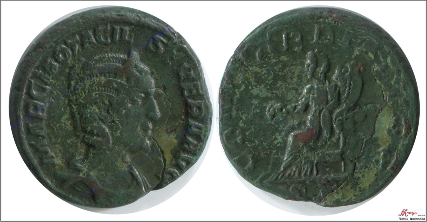 Mundo Antiguo - Imperio Romano - MBC / VF - As - Otacila Severa - A/ MARCIA OTACILA SEVERA - R/ CONCORDIA AUGG SC 7 Roma 245-245