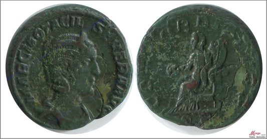 Mundo Antiguo - Imperio Romano - MBC / VF - As - Otacila Severa - A/ MARCIA OTACILA SEVERA - R/ CONCORDIA AUGG SC 7 Roma 245-245