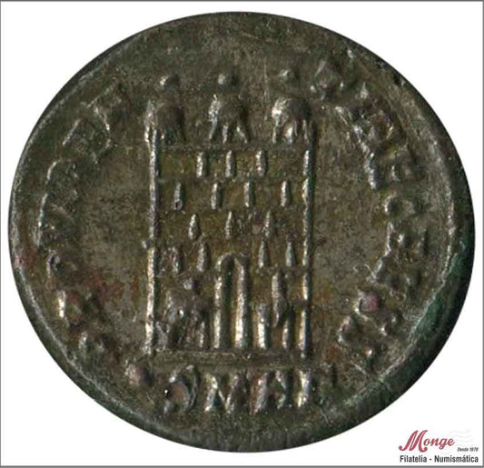 Mundo Antiguo - Imperio Romano - MBC+ / VF+ - Crispo Cesar 317-326 R/ PROVIDENTY AESS SNHT / Heraclia 3ª Oficina