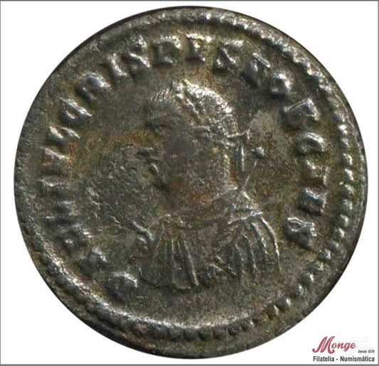 Mundo Antiguo - Imperio Romano - MBC+ / VF+ - Crispo Cesar 317-326 R/ PROVIDENTY CAESS MHT / Heraclia 3ª Oficina