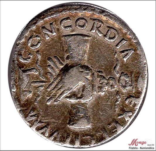 Mundo Antiguo - Imperio Romano - MBC+ / VF+ - Denario Nerva 96-98 DC - A/ IMP NERVA CAESAR PM TR POT COS III PP - R/ CONCORDIA E